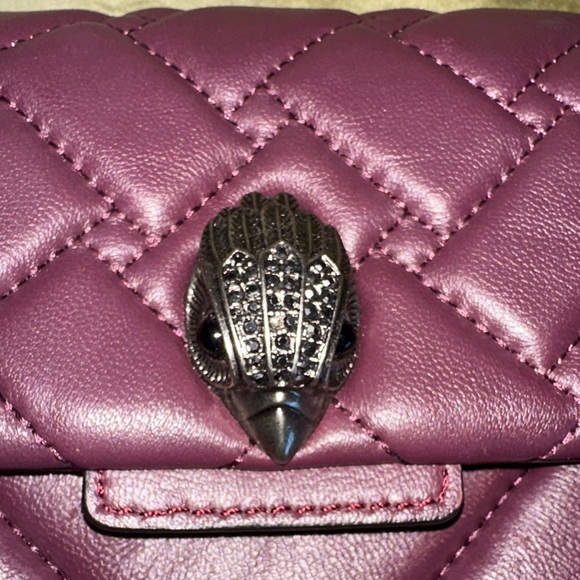 Kurt Geiger Plum Quilted Shoulder Bag - Picture 10 of 13